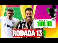 TIME para FAZER 110 PONTOS no CARTOLA FC | RODADA 13 | DICAS PARA MITAR