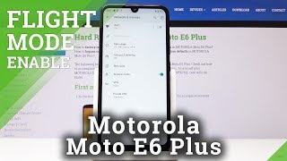 How to Set Flight Mode on Motorola Moto E6 Plus - Airplane Mode