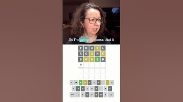 Guess Wordle in 3 with me 26/6 - starting with Thurl