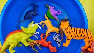 Учим Животных на английском Петух Бегемот Собака Змея Тигр Развивающие Мультики для Детей