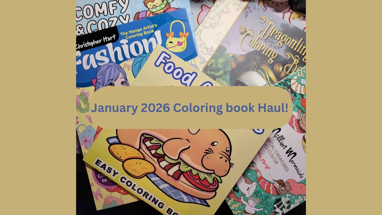 Покупки раскрасок в январе 2026 года!