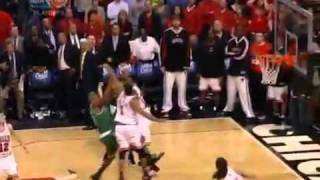 Derrick Rose Blocks Rajon Rondo For The Win