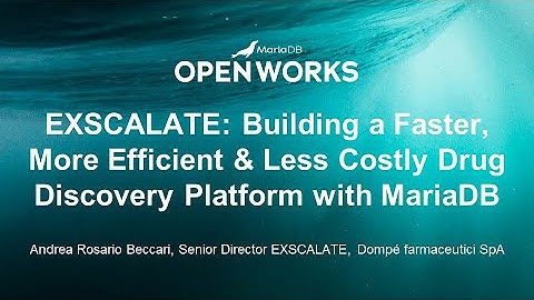 EXSCALATE: Building a Faster, More Efficient & Less Costly Drug Discovery Platform with MariaDB