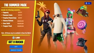 حزمة جديدة فورت نايت صيفية / fortnite pack summer legends