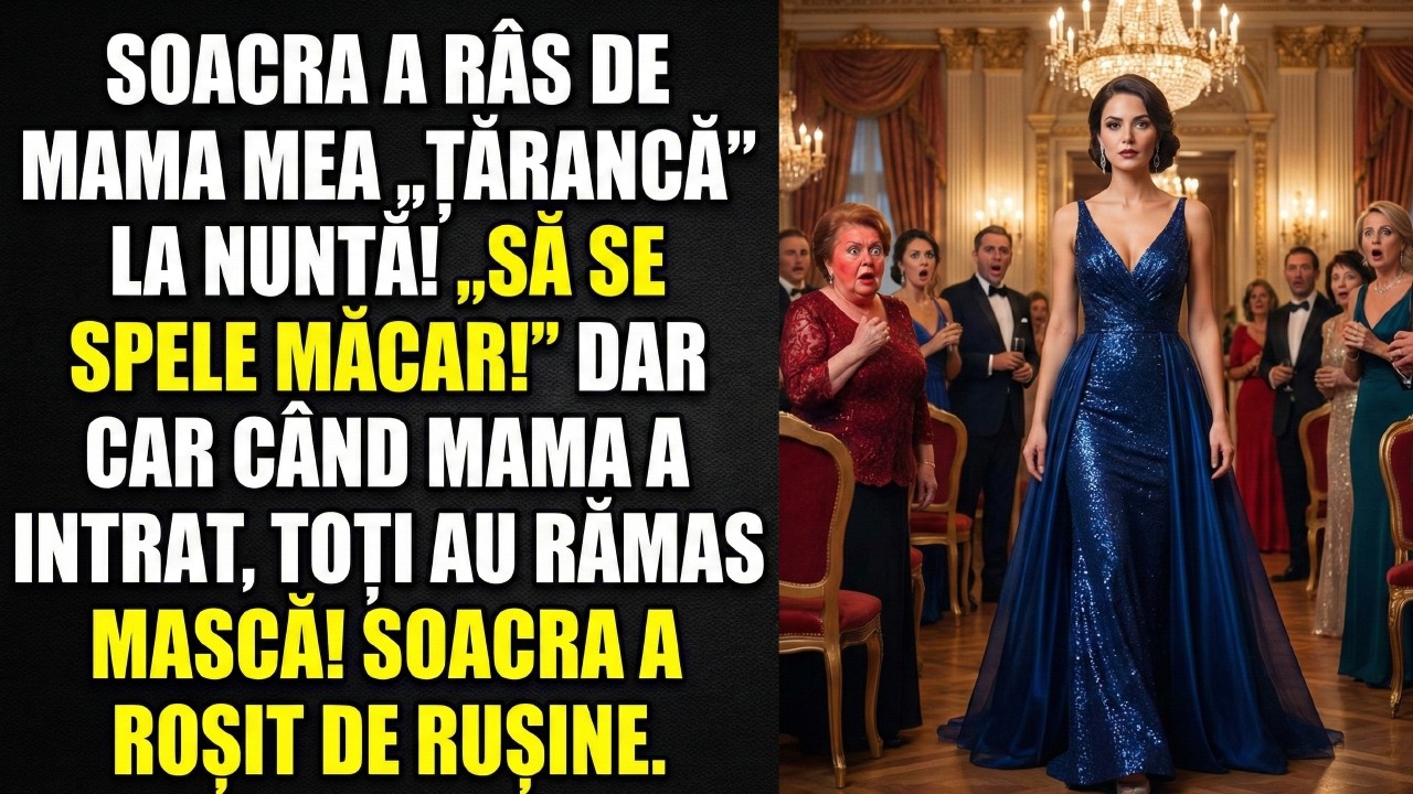 „Cheamă-ți țăranca nespălată!” hohotea soacra. Dar când a venit mama, sala a amuțit de uimire.