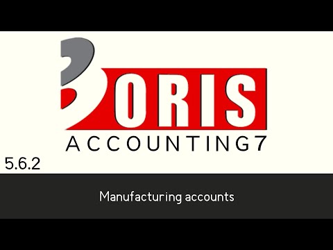 Oris Accounting 7 - Manufacturing accounts (5.6.2)