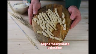 fusilli al ferretto -  pasta fatta in casa al ferretto pugliese - Homemade Semolina Pasta