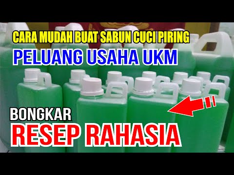 Cara membuat sabun cuci piring cair berkualitas [How to make dish soap formula] | Tutorial Full #1