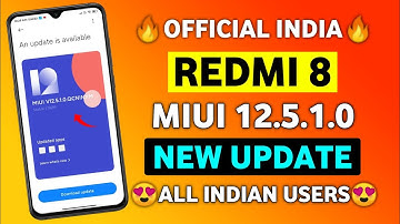 Redmi 8 MIUI 12.5.1.0 New Update Rollout | Redmi 8 MIUI 12.5 Update | Redmi 8 New Update