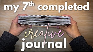 I finished decorating my ENTIRE creative journal! [Dutch doors, waterfall tabs AND MORE]
