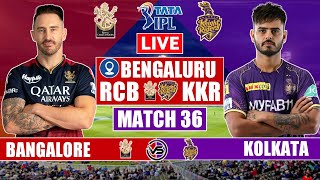 Royal Challengers Bangalore v Kolkata Knight Riders Live Scores | RCB v KKR Live Scores & Commentary