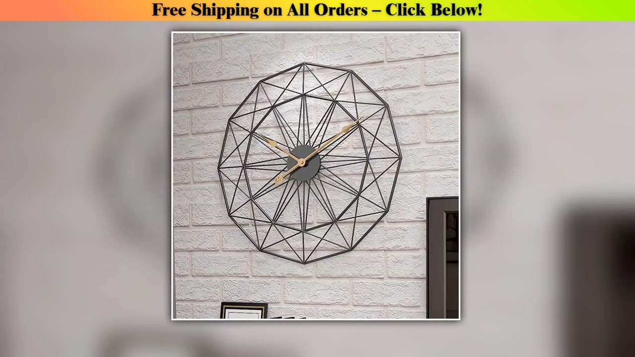 Minimalist Luxury Wall Clocks Large Size Wall Clocks Silent Living Room Clock Modern Creativity