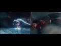 The Flash In Justice League 2021 vs 2017 Highlight Scene Zack Synder vs Joss Whedon Cut Comparison