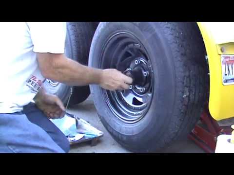 Trailer axle spindle nut shims - 1 - YouTube