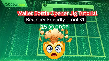 xTool S1 Quick & Easy Wallet Bottle Opener Jig for Batch Processing Laser Engraver