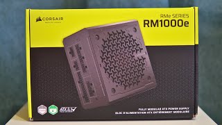 Corsair RMe 2025 ATX 3.1 / PCIe 5.1 PSU Unboxing (RM1000e/1000w Model)