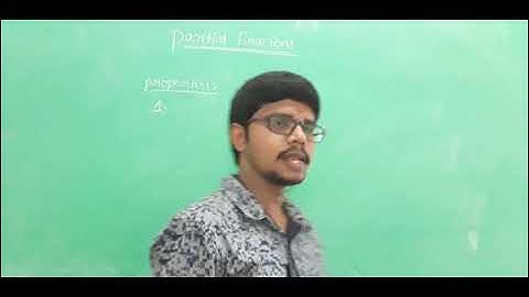 PARTIAL FRACTIONS (INTRODUCTION)-Maths IIA