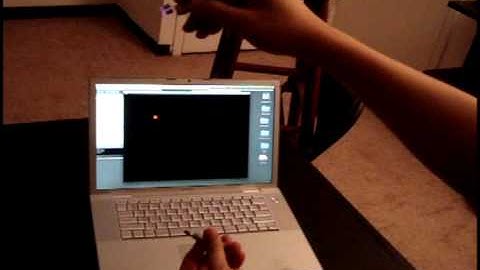Wiimote + IR light connection test (Processing via Bluetooth)