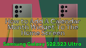 How to Add A Calendar Month Widget To The Home Screen Samsung S22, S23 Ultra
