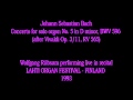 Capture de la vidéo Johann Sebastian Bach, Concerto No 5 In D-Minor