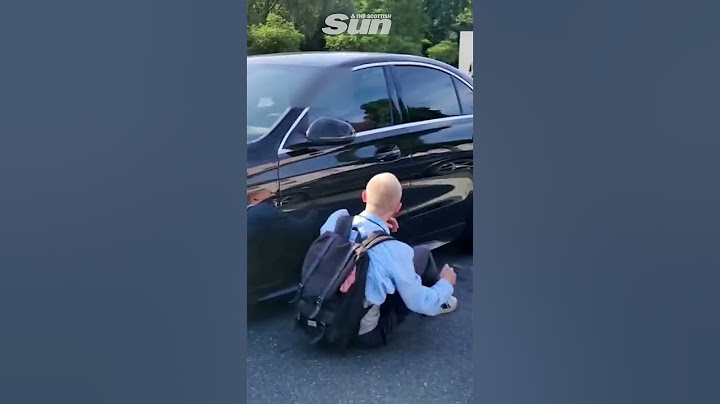 Eco protester hit by car door then knocked over