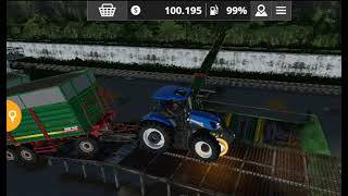 Fs 20 New Holland Tr6 120 6 Tekerlekli Romork Pancar Cekme