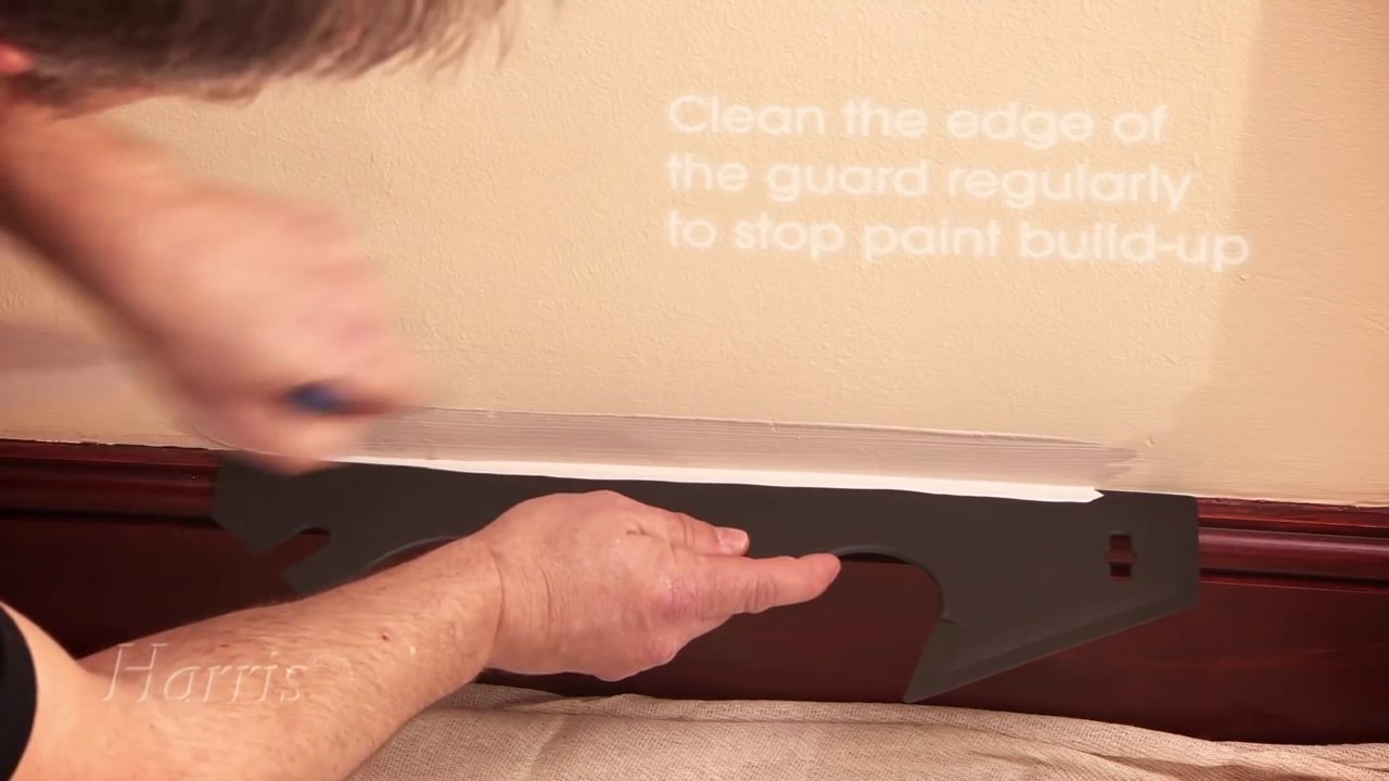 How to paint an interior wall by Harris brushes YouTube