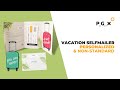 Vacation selfmailer  personalized  nonstandard prografix