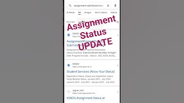 Update on Ignou Assignment Submission Status #ignou #2025 #new #shorts #study #student #jsbclasses20