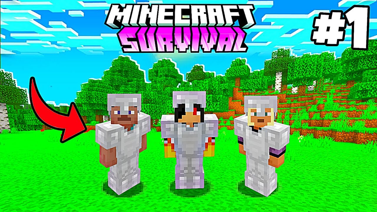 A new journey BEGIN | Minecraft Pe 1.20 TRIO Survival Series in Hindi ...