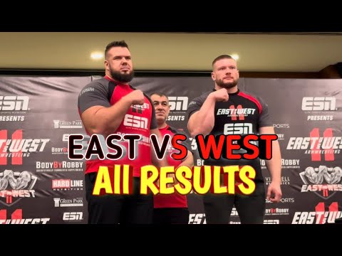 East Vs West 11 All Results || East Vs West Armwrestling || ft Artyom Morozov