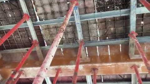 Kho Tư liệu Xây dựng - Hệ giàn chống cốp pha sàn bằng chống tăng trước khi đổ bê tông