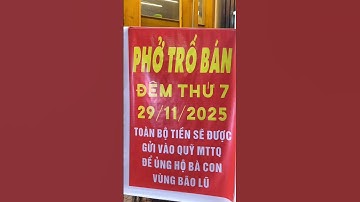 Xin gửi tặng đồng bào miền trung đang gặp bão lũ tổng doanh thu một đêm bán hàng #photro