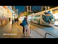 Jerusalem at Night. Relaxing Walk Through the Streets of A Beautiful City