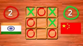 Tic Tac Toe | INDIA VS CHINA | Game G OK !!! screenshot 5