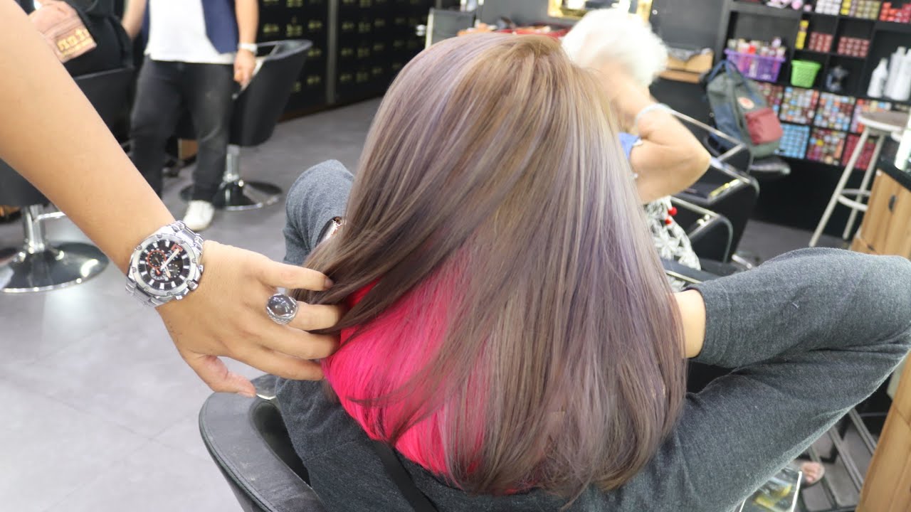 gunting rambut cewe model oval dan warna rambut trend 2019 