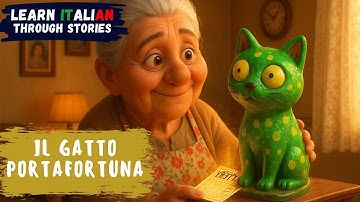 My Grandmother Thinks an Ugly Ceramic Cat Will Make Us Rich! | Learn Italian with a B1 Story