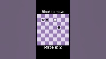 Find the checkmate in 2 moves #chess #puzzle