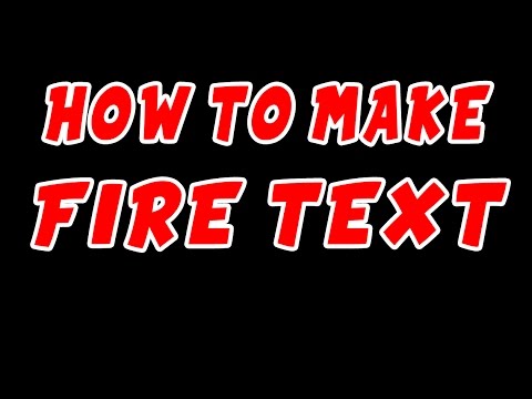 HOW TO MAKE FIRE TEXT IN SONY VEGAS