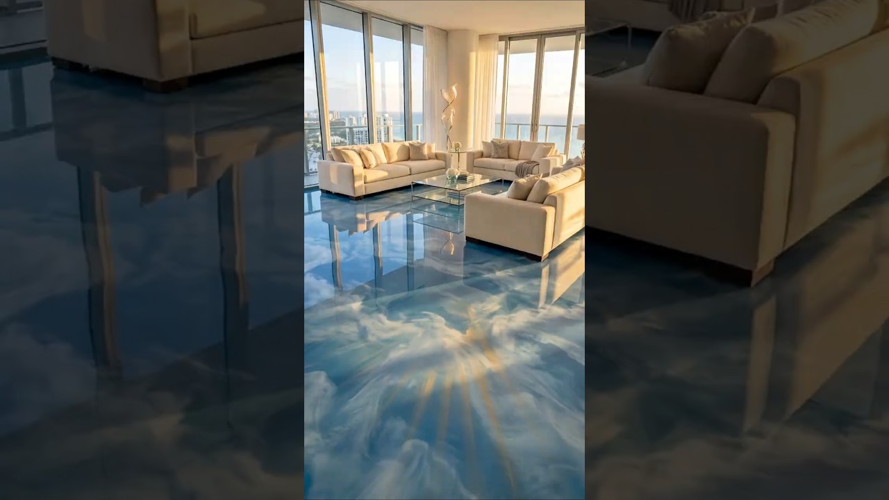 Step Into the Sky ☁️ Surreal Living Room Makeover by Sarah’s Creativity 