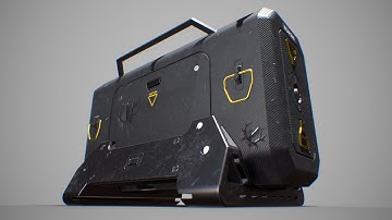 Sci Fi Crate 3D Model Presentation