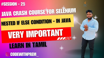 Nested if condition in Java Explained | Ep 25 | Code with Prem #CodeWithPrem #Tamil