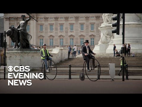 Penny-farthing bike makes a comeback during the pandemic