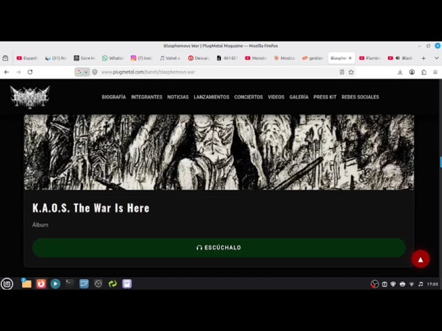 Nuevo sitio de Blasphemovs War en Plugmetal Magazine