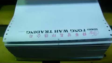 Continuos form printing machine