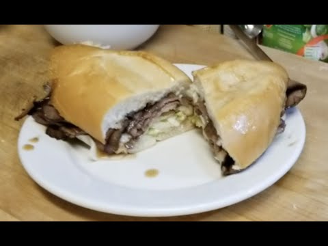 How To Make A Roast Beef & Swiss Cheese Po’ Boy Sandwich