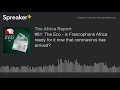#81: The Eco - is Francophone Africa ready for it now that coronavirus has arrived? (part 3 of 4)