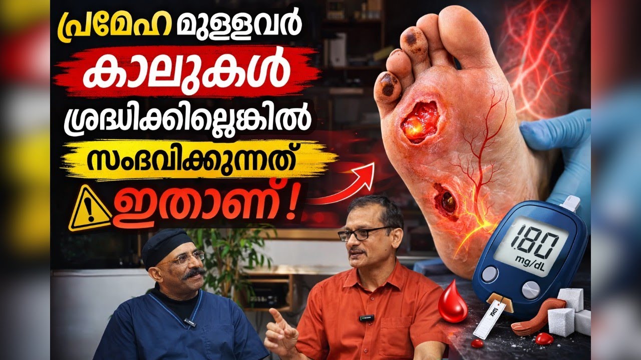 പ്രമേഹമുള്ളവർ കാലുകൾ ശ്രദ്ധിക്കില്ലെങ്കിൽ സംഭവിക്കുന്നത് ഇതാണ്! 😱 | Diabetic Foot Care