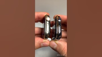 Watch Series 9 Silver Aluminium vs Watch Series 8 Silver Stainless Steel ⚡️ #shorts #viral #apple