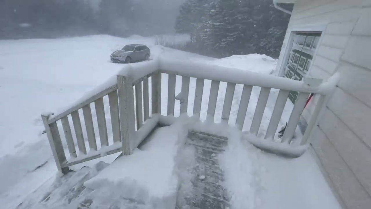 23-February 2026. Snow storm on the island 